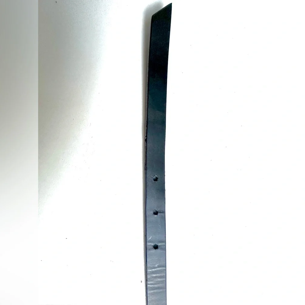 Gucci Black Leather Belt with Monochrome Hardware, damage